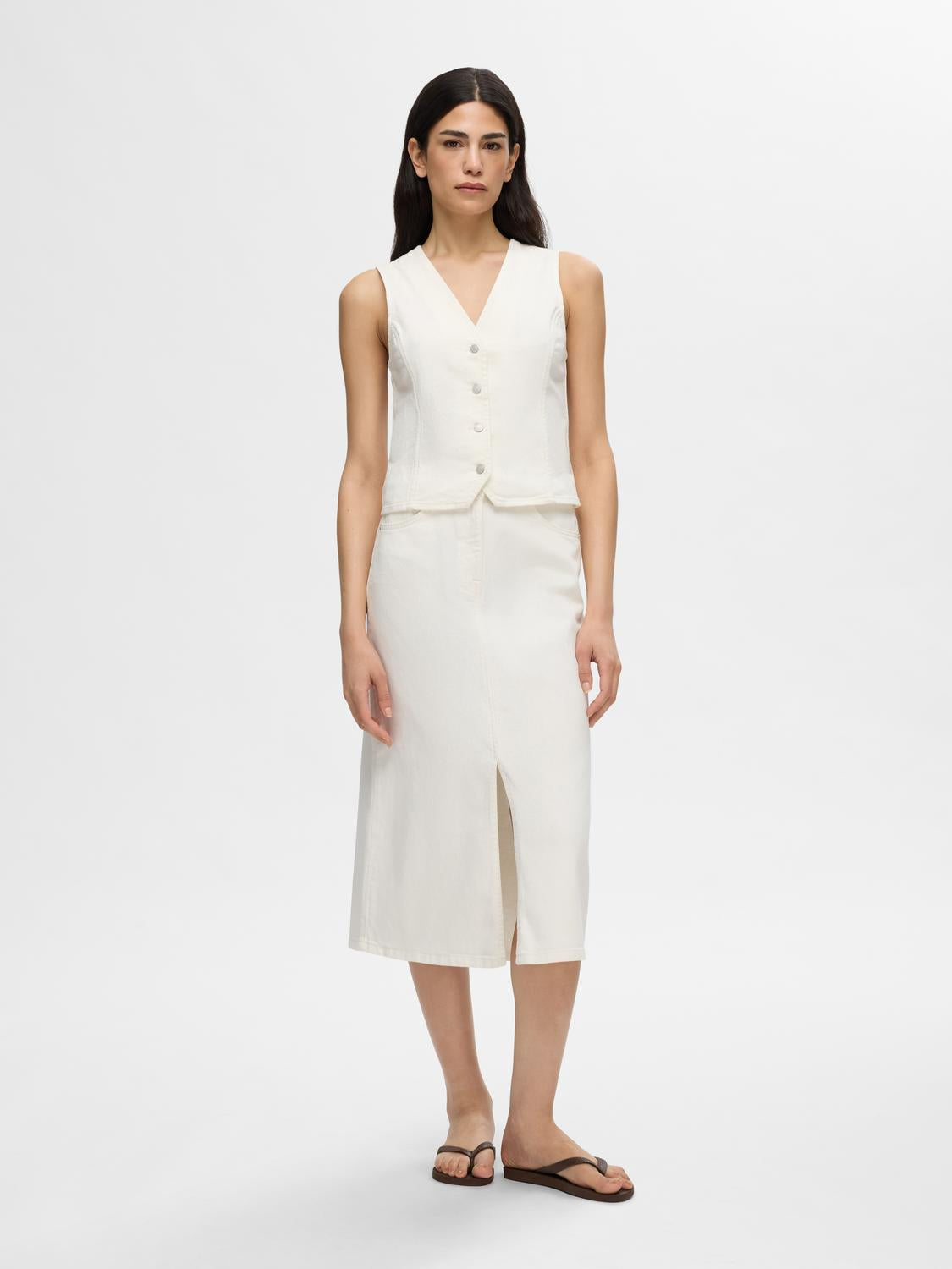 Krista Lexia Skjørt - Hvit/ Snow White